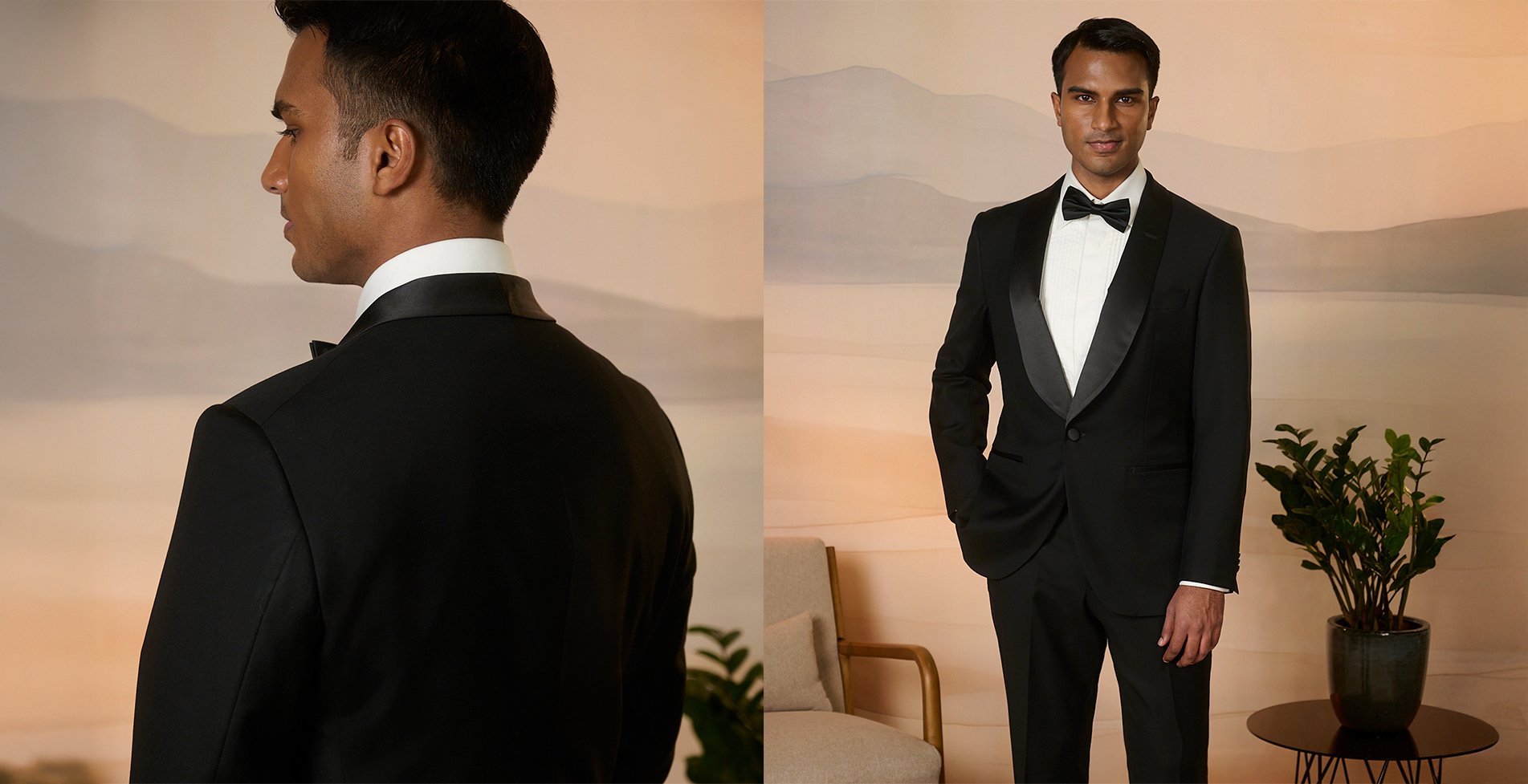 Tailoring detail: structured shoulder, lapel, or hand finishing