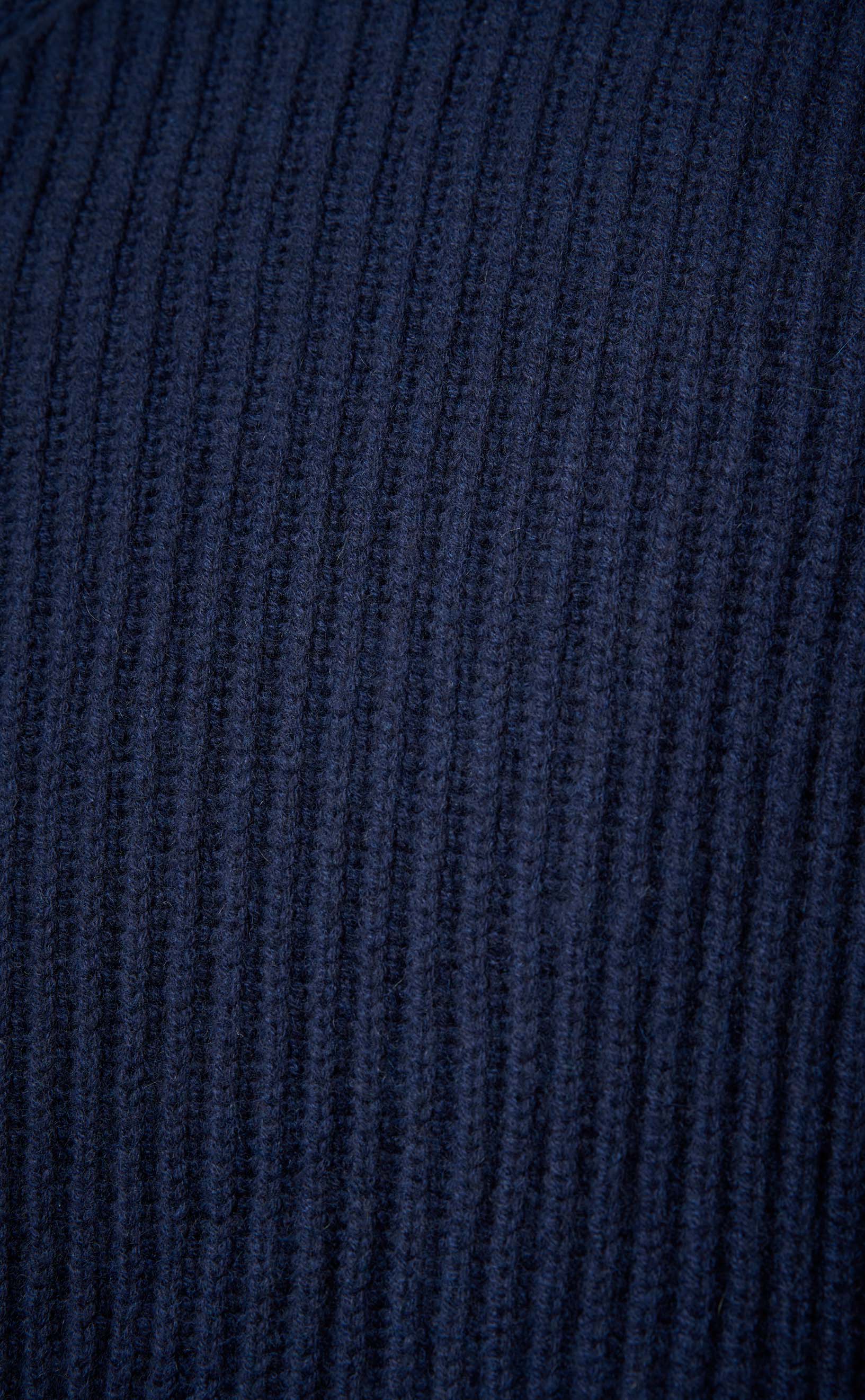 Chunky shawl collar cardigan worn by model