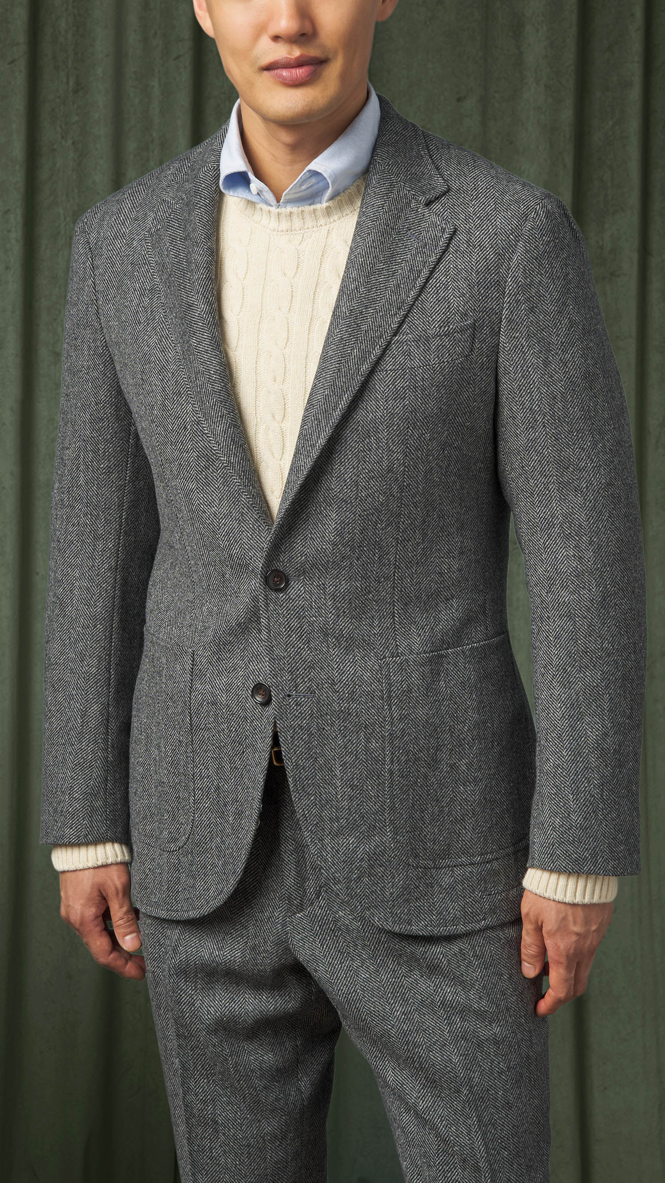 Moro Cut Sportcoat in Medium Grey
