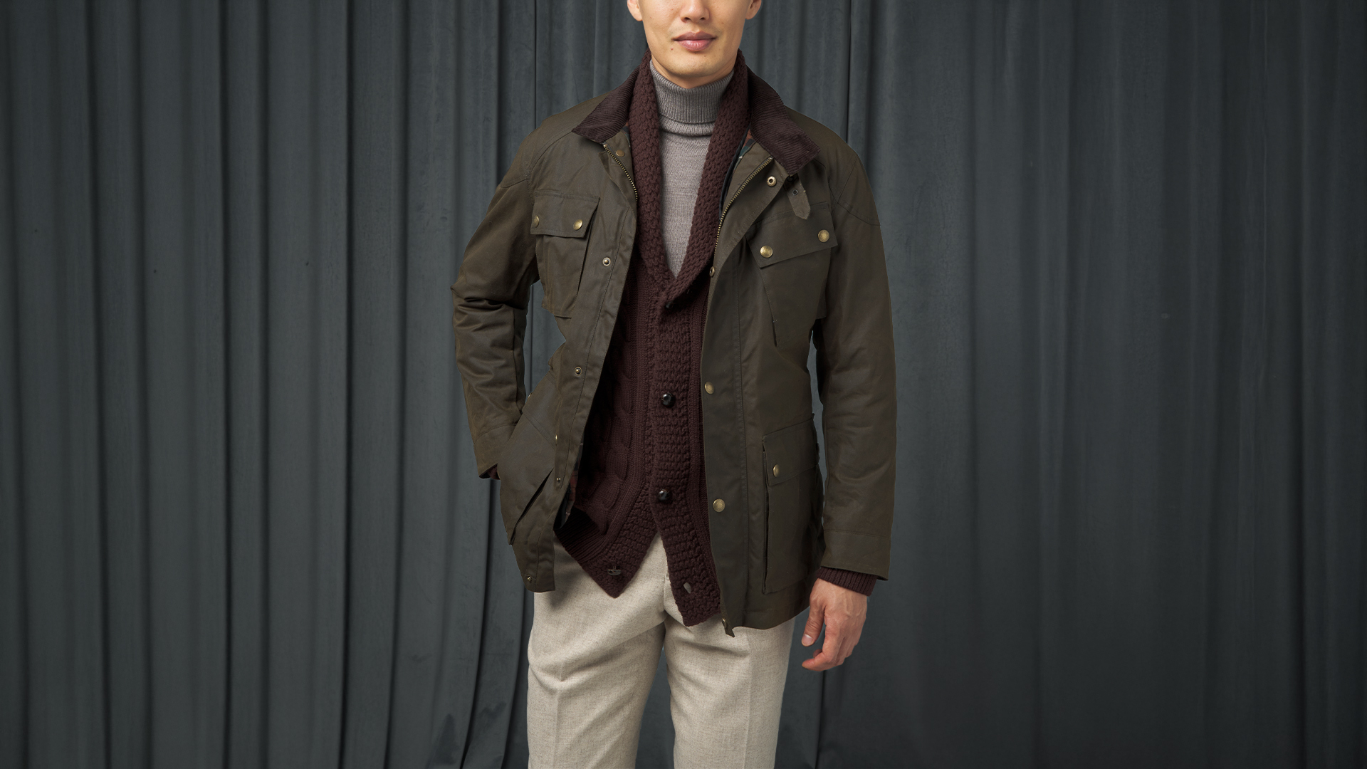 Oxford shirt styled with refined details